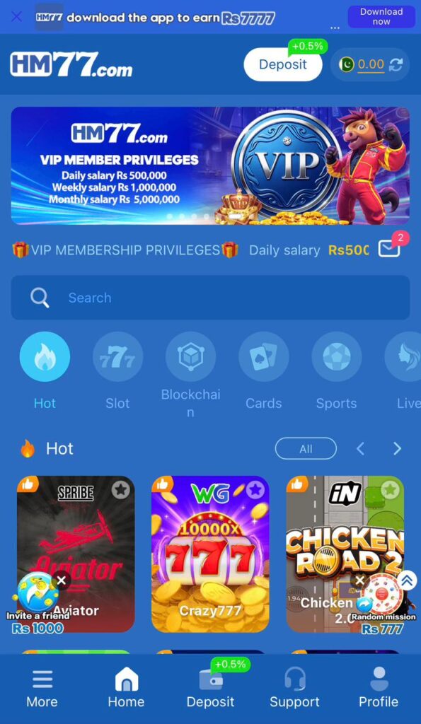 hm77 casino app